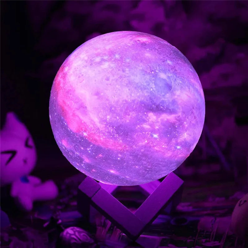 Lampe 3D Lune Galaxy – Éclairage Ambiance & Décoration
