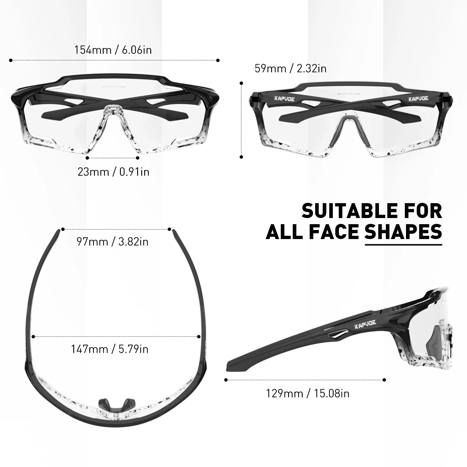 Lunettes de Sport Photochromiques APEX UV400