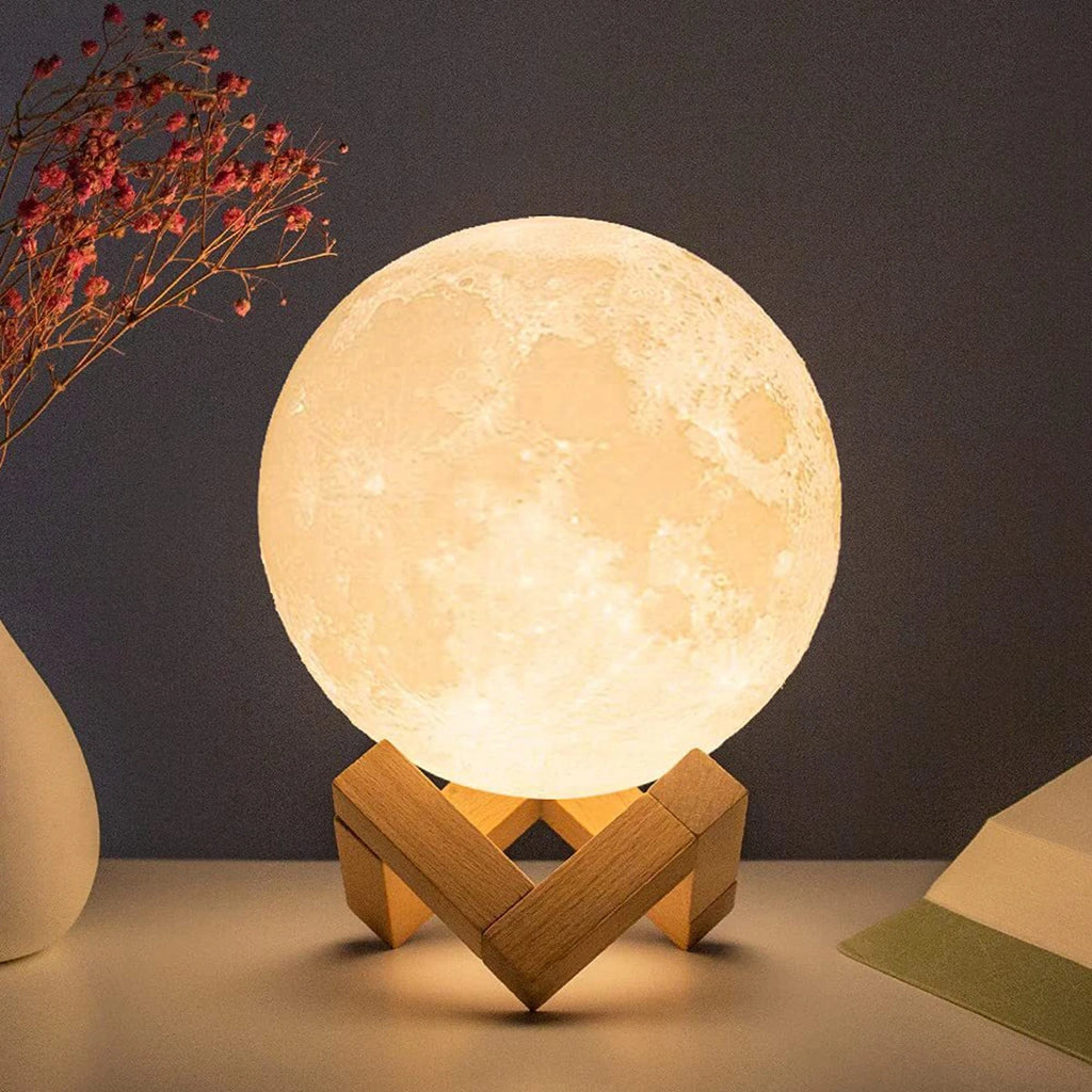 Lampe Lune 8 cm LED – Éclairage d’Ambiance Enfant & Décoration Chambre
